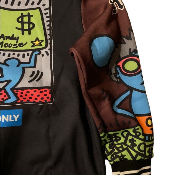 NWT Keith haring members only AOP Andy muse men’s multi color AOP hoodie men’s L - Picture 7 of 12